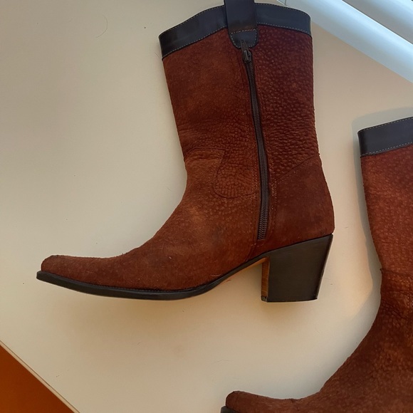 Cowboy Boots From Argentina with Suede/Leather - Picture 6 of 9